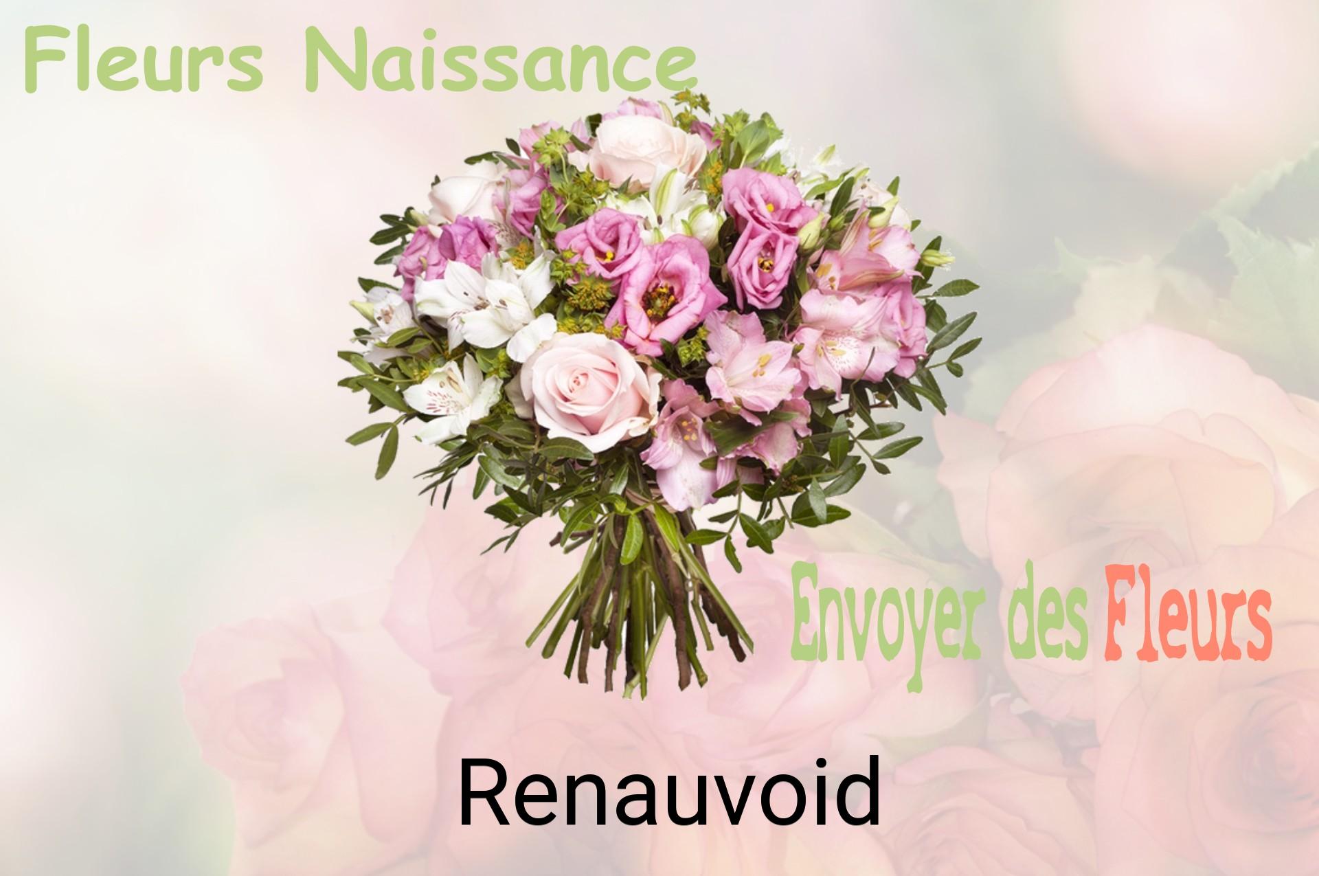 Bouquet de fleurs de naissance livré à Renauvoid